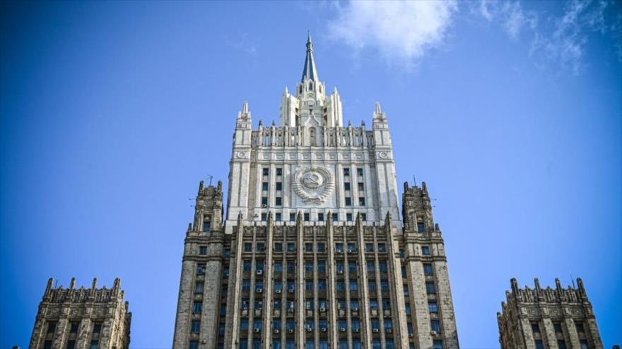 El Ministerio de Relaciones Exteriores de Rusia, en el centro de Moscú, 28 de febrero de 2022. (Foto:Getty Images)