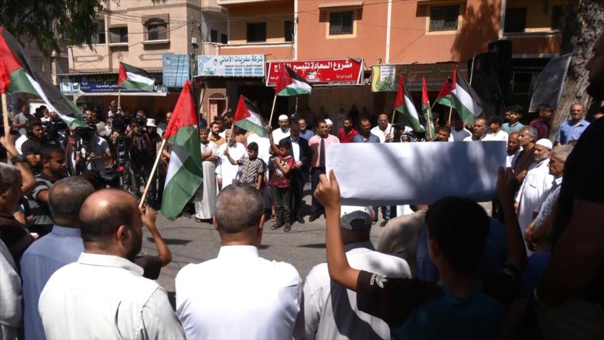 Cientos de palestinos marchan en defensa de la Mezquita Al-Aqsa