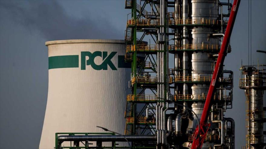 La refinería PCK, propiedad mayoritaria de la empresa energética rusa Rosneft, Schwedt, Alemania.
