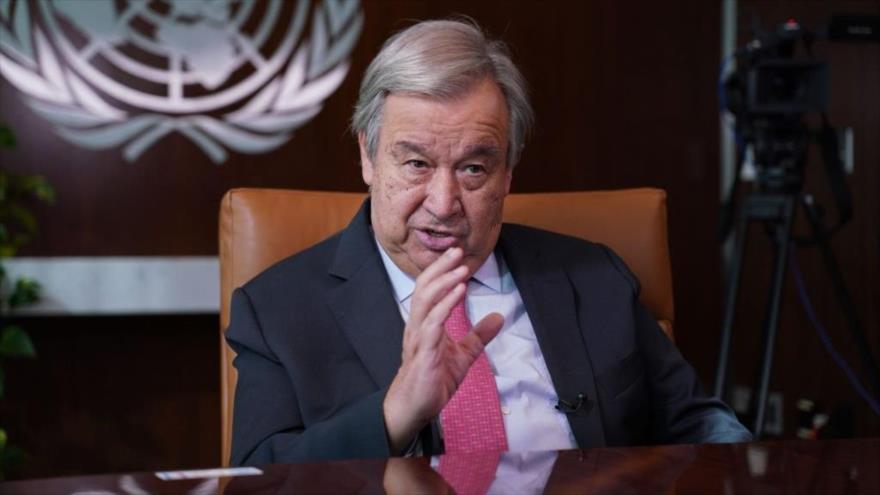 Secretario general de las Naciones Unidas, António Guterres, en una entrevista en Nueva York, Estados Unidos,14 de septiembre de 2022. (Foto: Getty Images) 