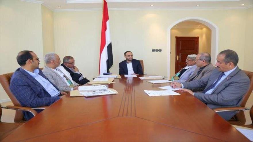 
Una sesión del Consejo Político Supremo de Yemen.
