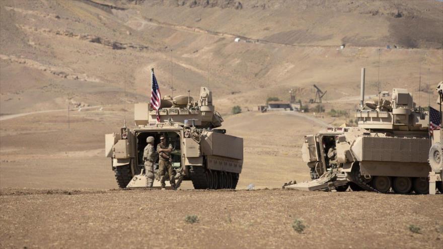 Fuerzas estadounidenses en el distrito de Al-Malikia en la provincia siria de Al-Hasaka, 7 de septiembre de 2022. (Foto: Getty Images)