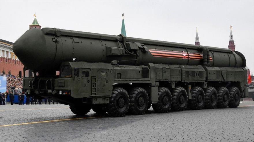 Sistema de misiles balísticos intercontinentales Yars RS-24 de Rusia. (Foto: AFP)