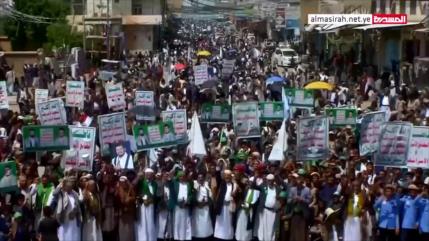 Yemeníes salen a las calles para protestar contra el bloqueo saudí