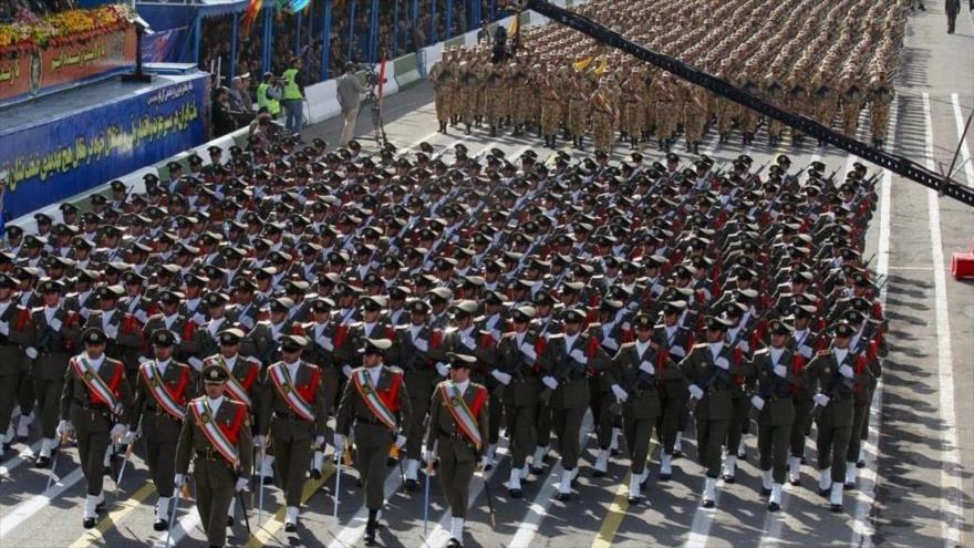 Un desfile de las Fuerzas Armadas de Irán con motivo de la Semana de Defensa Sagrada.