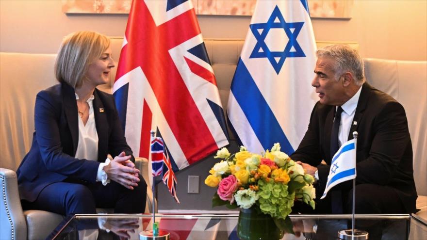 La primera ministra del Reino Unido, Liz Truss, y su homólogo israelí, Yair Lapid, Nueva York (EE.UU.), 22 de septiembre de 2022. (Foto: Getty Images)