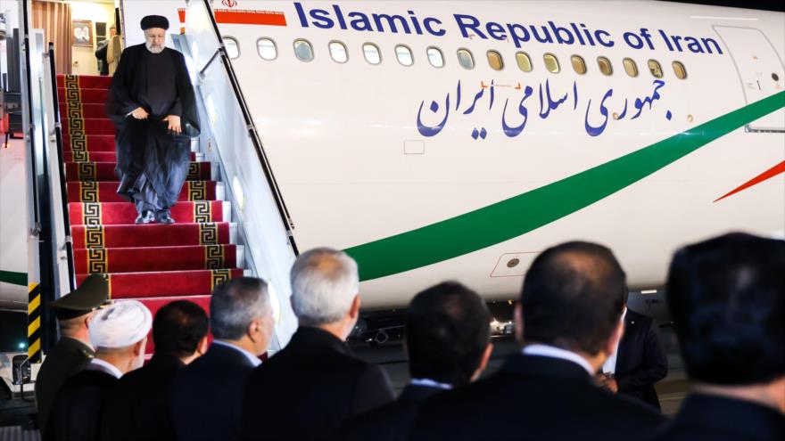 Presidente iraní, Ebrahim Raisi, llega a Teherán, la capital, desde la ciudad de Nueva York, EE.UU., 23 de septiembre de 2022. (Foto: president.ir)