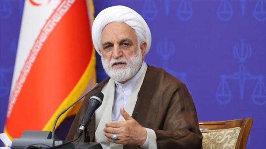 
El presidente del Poder Judicial de Irán, Qolam-Husein Mohseni Eyei. 
