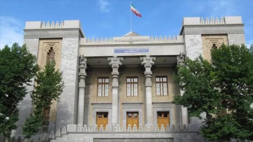 La fachada del Ministerio de Exteriores de Irán en Teherán. 