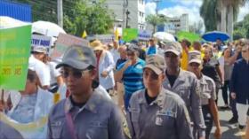 Sector salud dominicano marcha en demanda de seguridad social