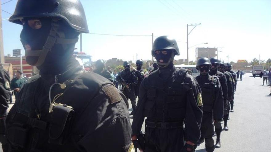 Fuerzas especiales de la Policía iraní.