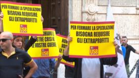 Se realizan protestas contra el alto costo de la vida en Italia