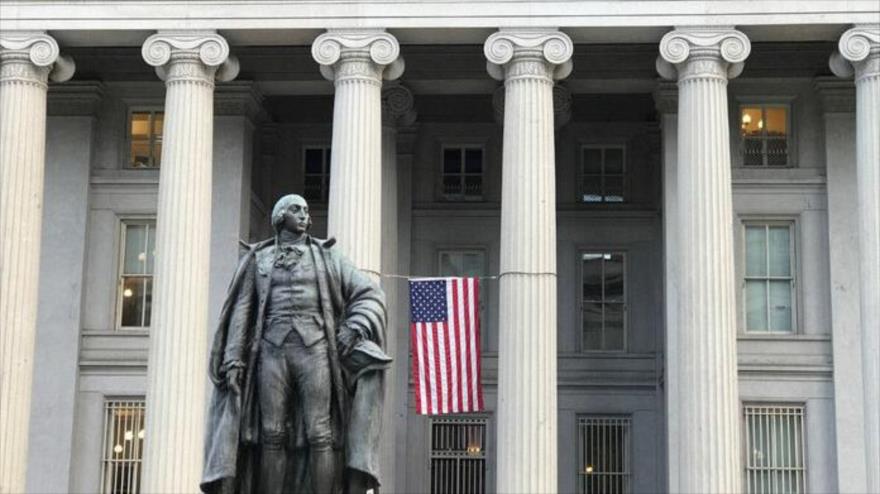 La oficina del Departamento del Tesoro de Estados Unidos en Washington, DC.