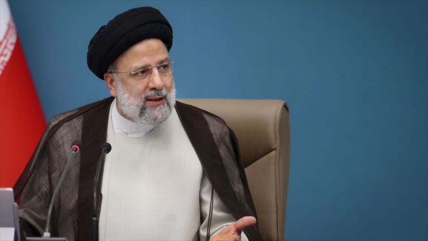 El presidente de Irán, Seyed Ebrahim Raisi, durante una reunión con su Gabinete en Teherán, capital iraní, 9 de octubre de 2022. (Foto: president.ir)