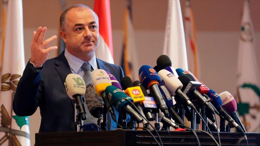 El jefe negociador de El Líbano, Elias Bou Saab, ofrece una rueda de prensa en Beirut, capital libanesa. (Foto: Getty Images)