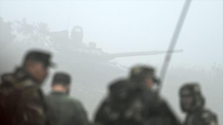 Los militares rusos durante los ejercicios militares en un campo de entrenamiento, Rusia, 6 de septiembre de 2022. (Foto: Getty Images)