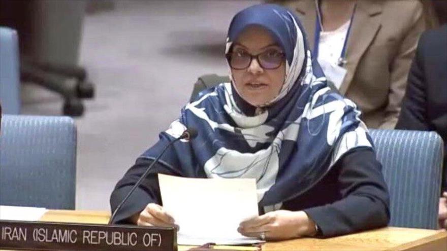 La representante permanente adjunta de Irán ante la ONU, Zahra Ershadi