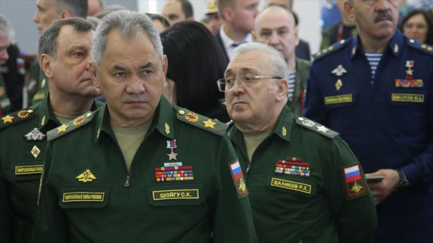 El Ministro de Defensa ruso, Serguéi Shoigú, en la exhibición en el Foro Ejército 2022, Rusia, 20 de agosto de 2022. (Foto: Getty Images)