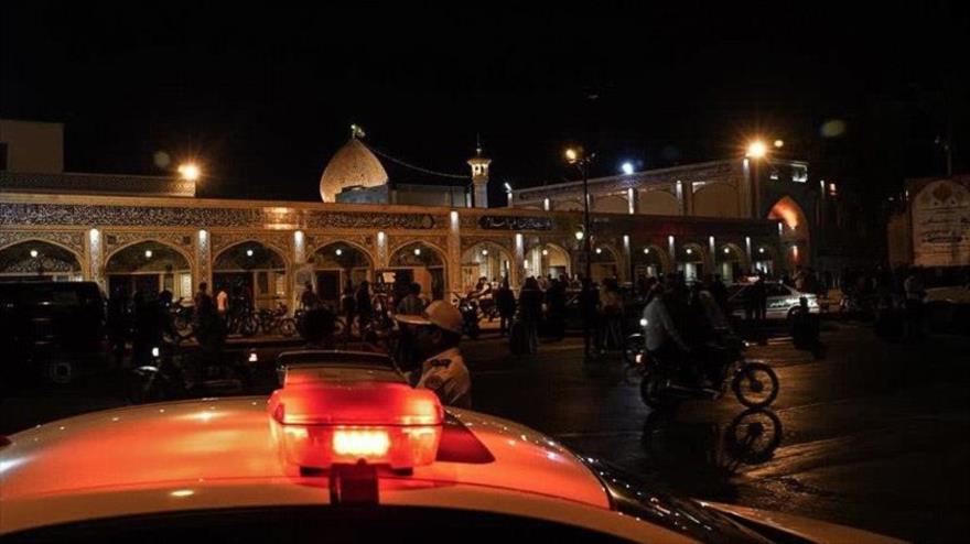 Mausoleo de Shah Cheraq, en la ciudad iraní de Shiraz, después de un atentado terrorista, 26 de octubre de 2022.