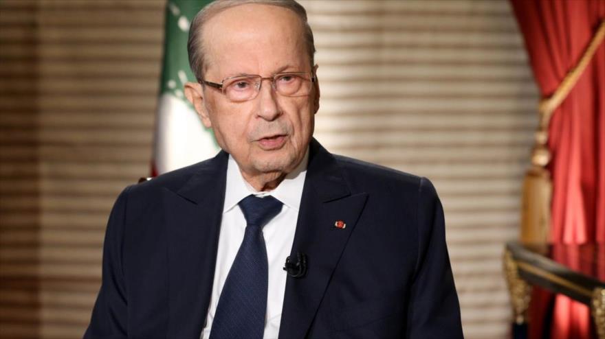 El presidente libanés, Michel Aoun.