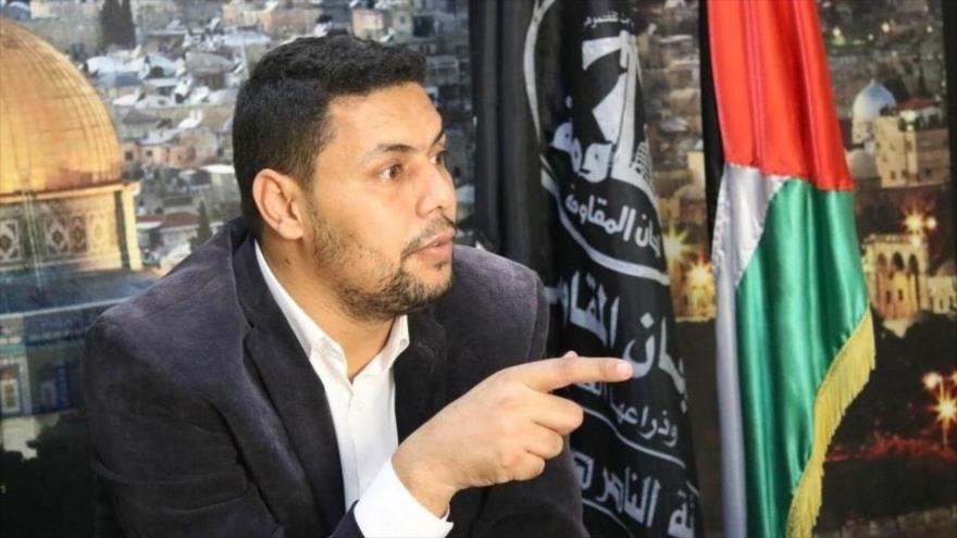 El portavoz de los Comités de Resistencia Popular (CRP) de Palestina, Abu Moyahid.