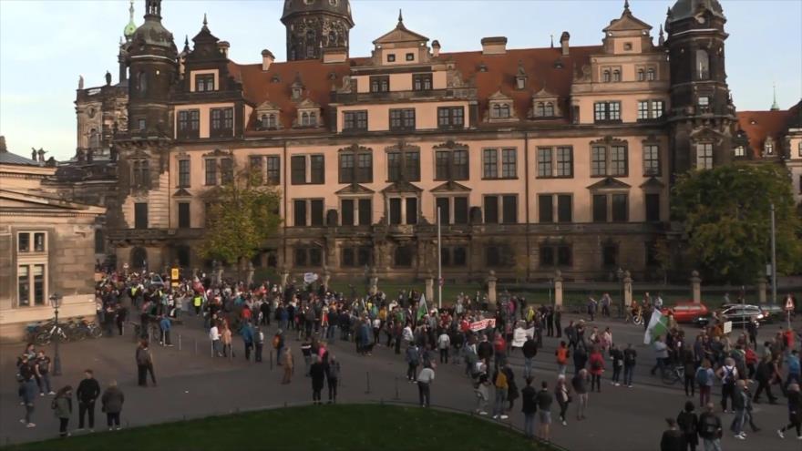 Se manifiestan en Alemania en rechazo de las sanciones antirrusas
