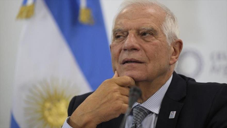 El jefe de la Diplomacia de la Unión Europea (UE), Josep Borrell, durante una rueda de prensa en Buenos Aires, 27 de octubre de 2022.