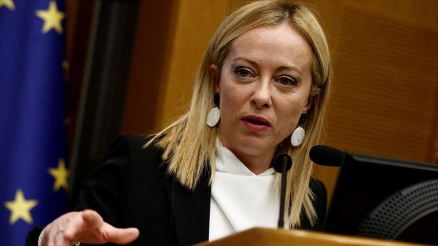La primera ministra de Italia, Giorgia Meloni, durante una reunión oficial en Roma, Italia, 10 de octubre de 2022. (Foto: Reuters)