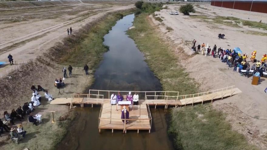 Rinden homenaje a migrantes fallecidos en frontera México-EEUU