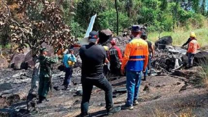 Avión militar venezolano cae en estado Amazonas; hay cinco muertos