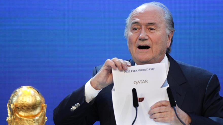 Joseph Blatter anuncia a Catar como anfitrión de la Copa Mundial de Fútbol de la FIFA 2022, el 2 de diciembre de 2010.