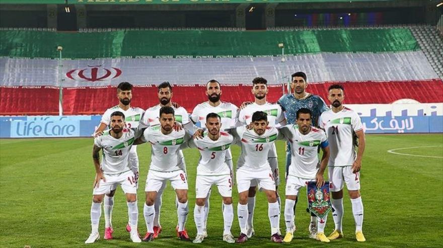 La selección nacional de fútbol iraní, en el estadio Azadi, Teherán, la capital de Irán, 10 de noviembre de 2022. (Foto: Tasnim)