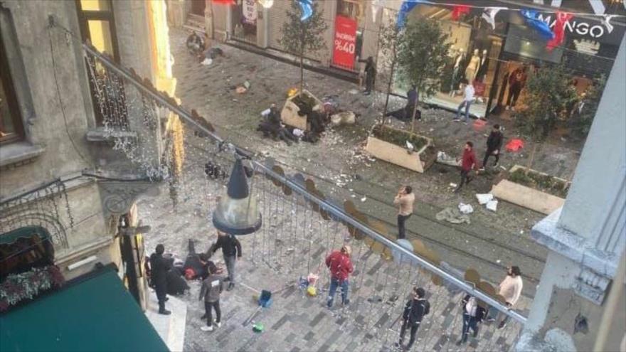 Fuerte explosión sacude centro de Estambul,6 muertos y 81 heridos 