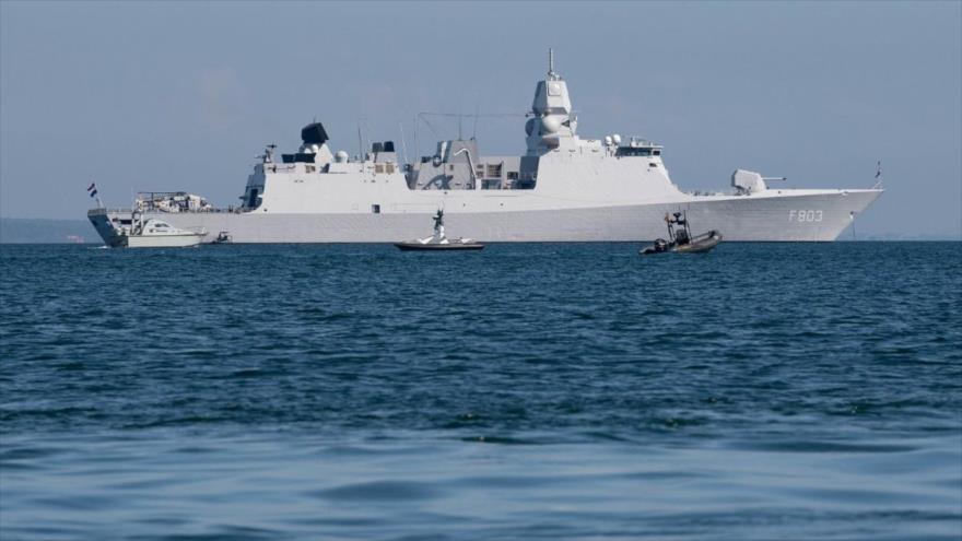 El buque de asalto USS Kearsarge de la Marina de EE.UU. en el puerto de Estocolmo (Suecia), crucero por el mar Báltico, 3 de junio de 2022. (Foto: Getty Images)