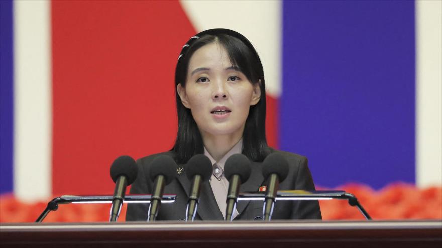 La hermana del líder norcoreano Kim Jong-un, Kim Yo-jong.