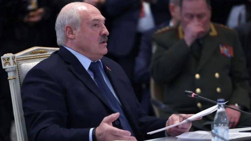 El presidente de Bielorrusia, Alexandr Lukashenko, en la cumbre de la OTSC en Ereván, Armenia, 23 de noviembre de 2022. (Foto: Reuters)