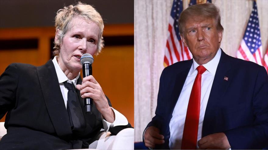 La escritora y periodista Elizabeth Jean Carroll, y el expresidente estadounidense Donald Trump.