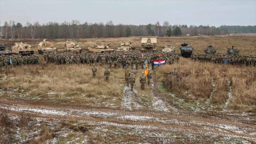 Los ejercicios militares de la OTAN en norte de Polonia, 25 de noviembre de 2022. (Foto: Twitter)