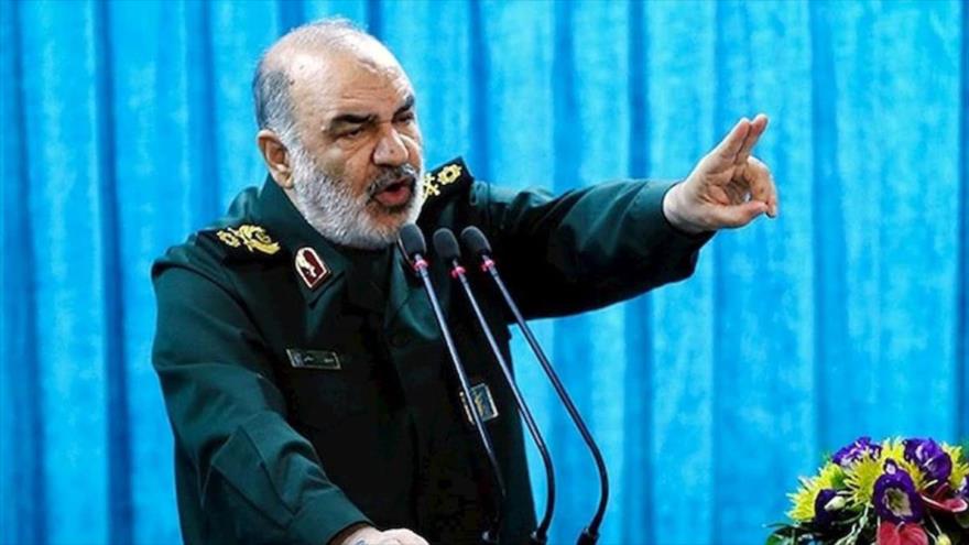 Comandante en jefe del CGRI de Irán, el general de división Hosein Salami.