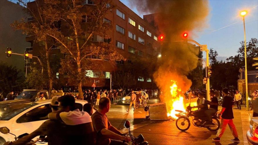 Disturbios en Teherán, la capital de Irán, 19 de septiembre de 2022. (Foto: Reuters)