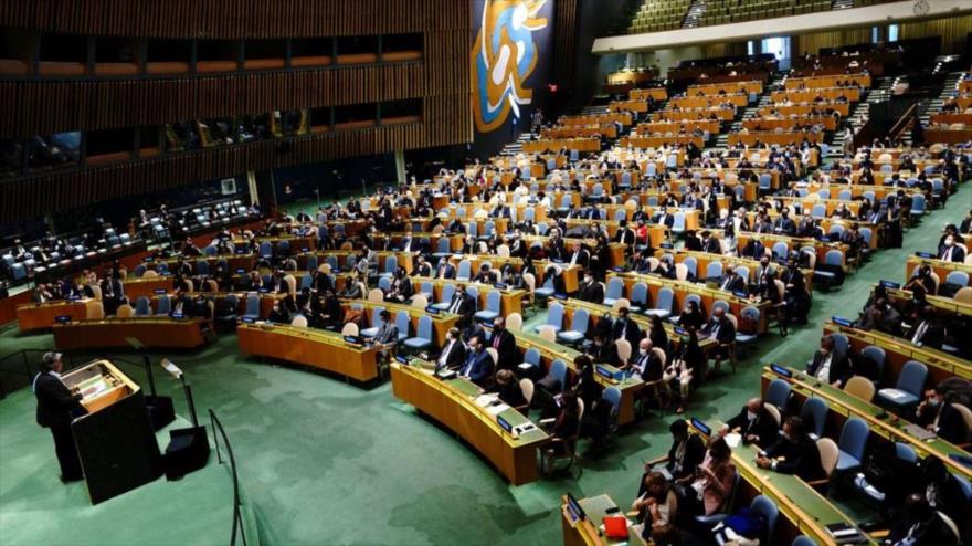 Vista general de la Asamblea General de la ONU (AGNU) situada en Nueva York, EE.UU., 2 de marzo de 2022. (Foto: Reuters)