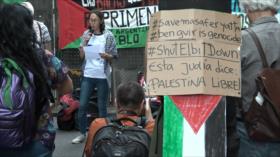 Argentinos apoyan causa palestina frente la representación sionista
