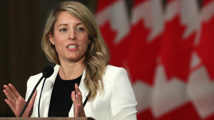 La ministra de Asuntos Exteriores de Canadá, Melanie Joly.