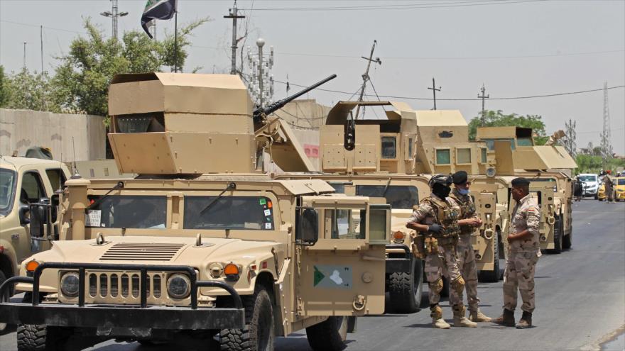 Fuerzas iraquíes durante una operación.