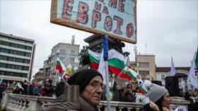 Vídeo: búlgaros protestan contra las políticas de la Unión Europea