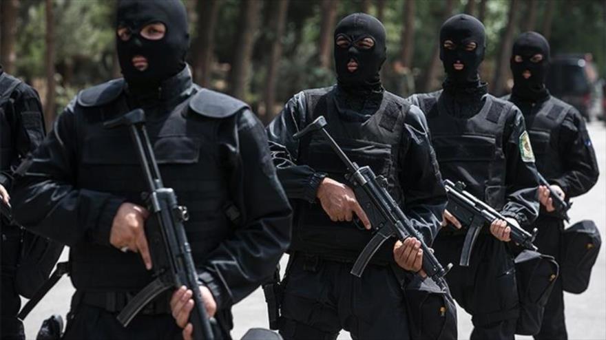 Miembros de la unidad especial de la Policía de Irán.