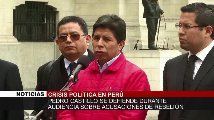 Pedro Castillo se enfrenta a acusaciones de ‘rebelión’- Noticiero 19:30