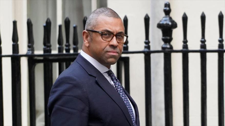 El secretario de Relaciones Exteriores británico, James Cleverly.