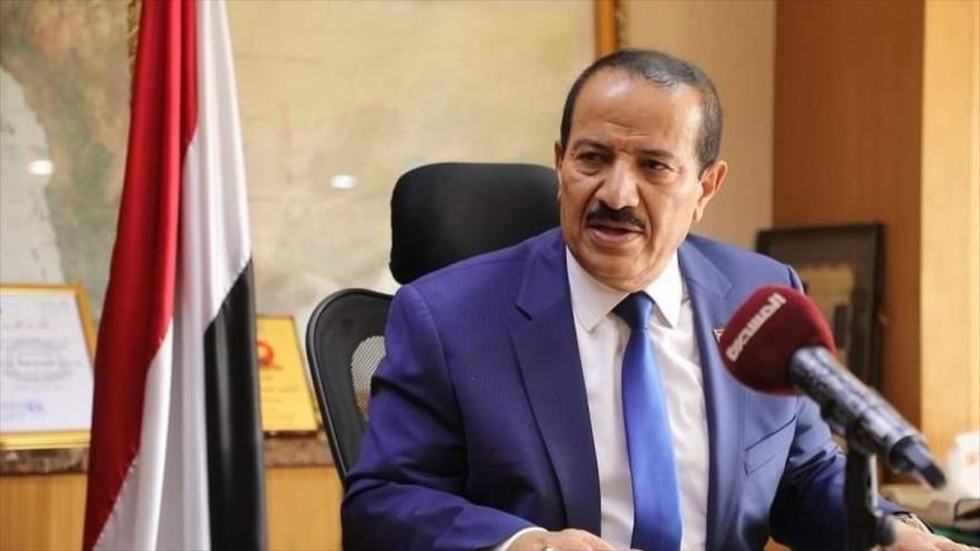 El ministro de Exteriores del Gobierno de Salvación Nacional de Yemen, Hesham Sharaf.