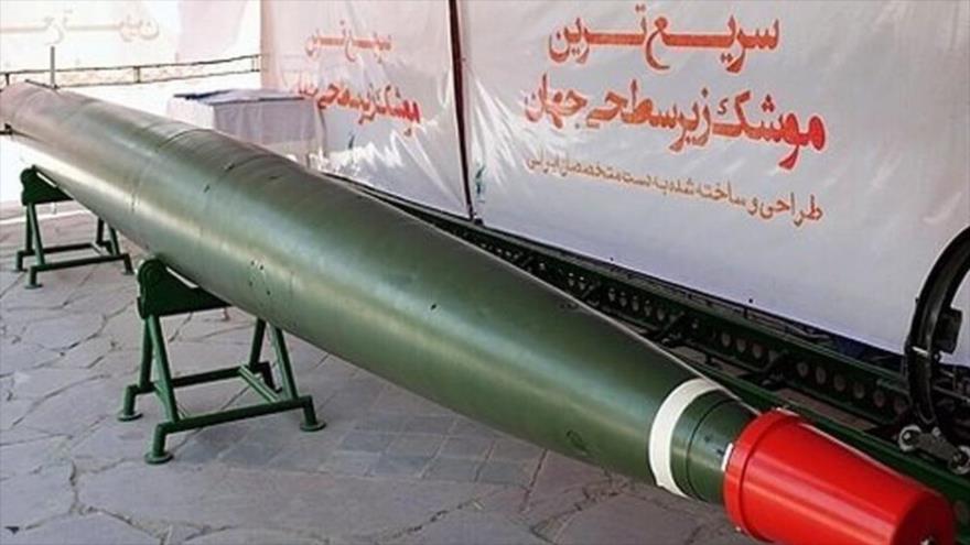 El torpedo de supercavitación Hoot, de fabricación iraní, con una velocidad cuatro veces mayor que la de los otros modelos.